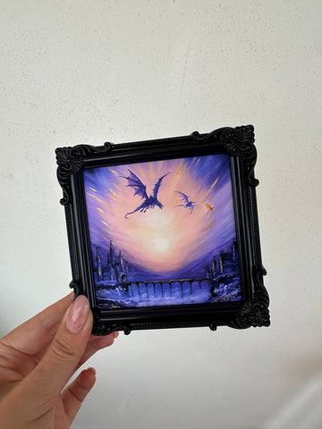The Freedom Mini Framed Print (Golden Touched)