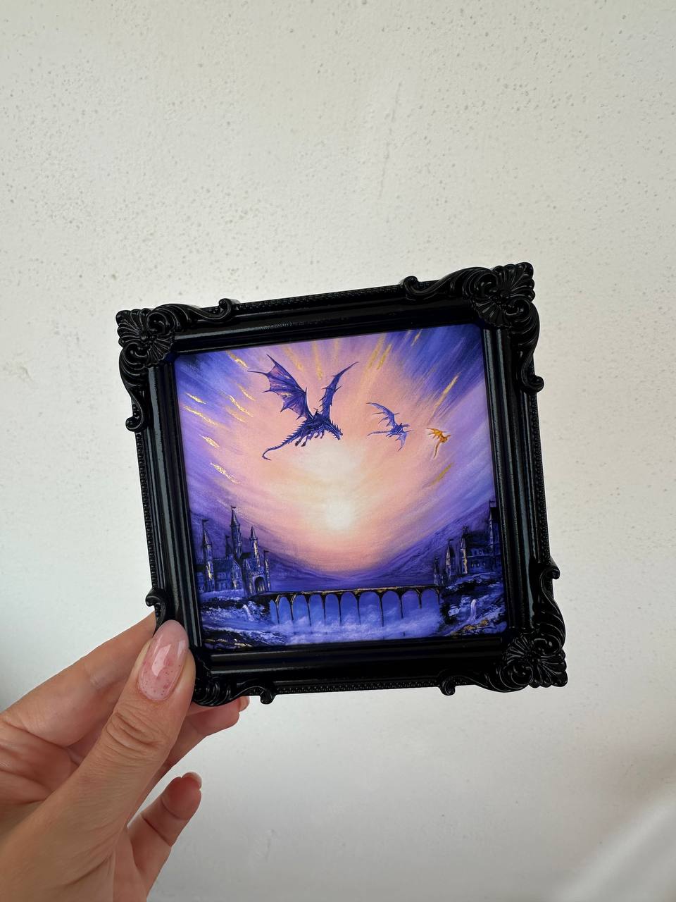 The Freedom Mini Framed Print (Golden Touched)