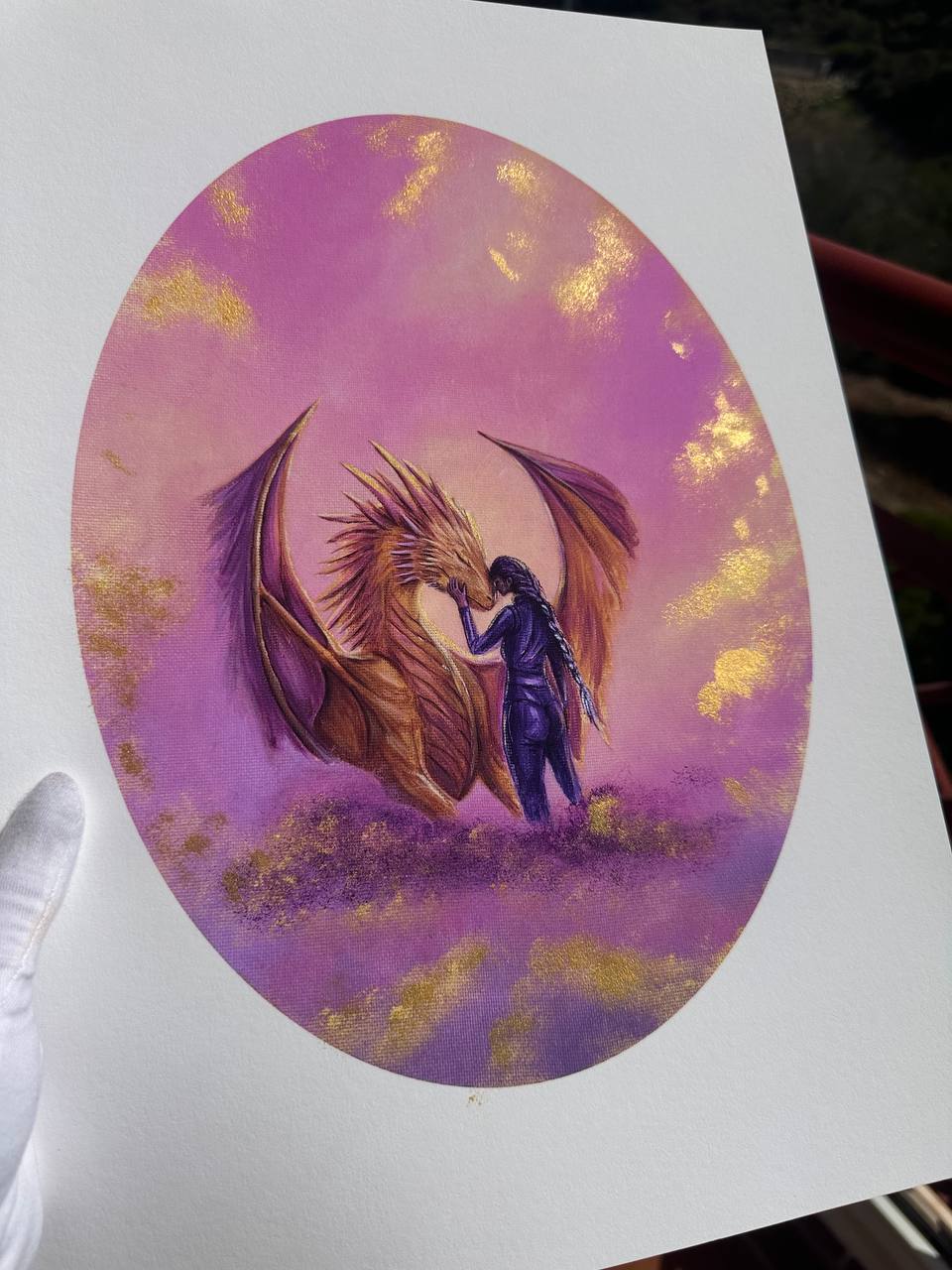 I Was Waiting For You Fine Art Print (Golden Touched)