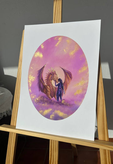 I Was Waiting For You Fine Art Print (Golden Touched)
