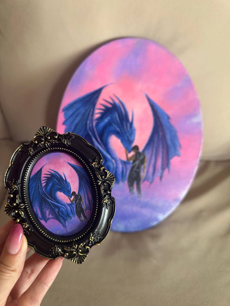 I Chose You Framed Mini Print (Silver Touched)