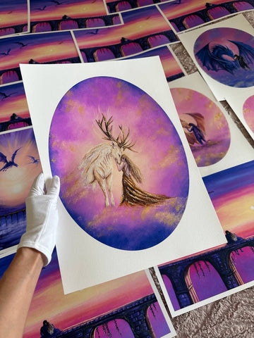 Guiding Star Fine Art Print (Golden Touched)